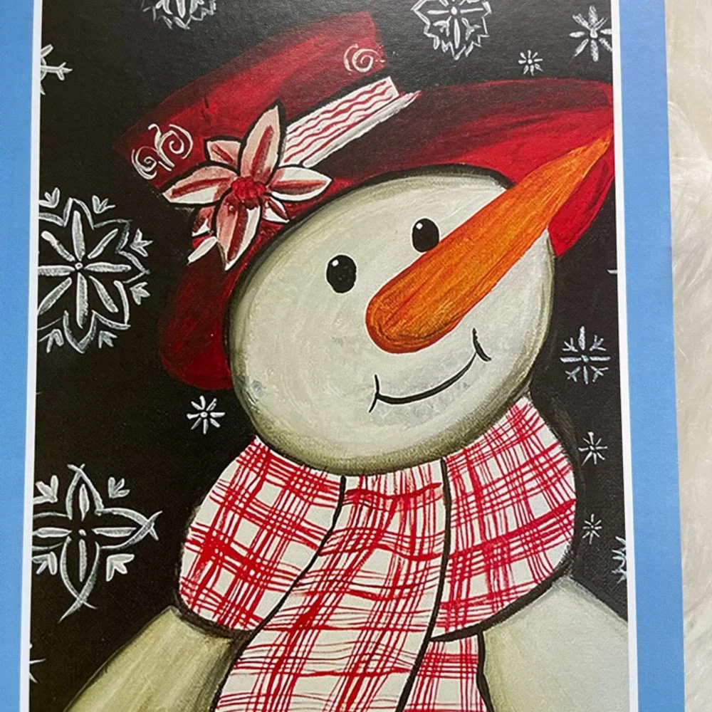 5 Children's ART Holiday cards with white envelopes blank inside